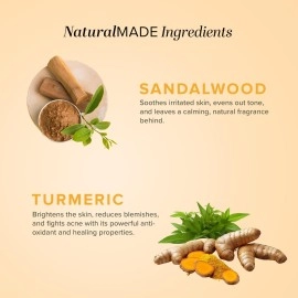 Khadi Natural Sandal and Turmeric Body Wash, 210 ml