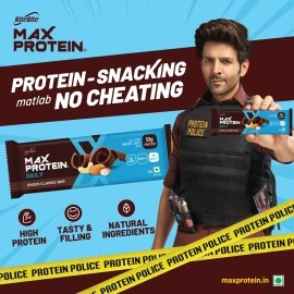RiteBite Max Protein Work Out Choco Classic High Bar - Pack of 6 6X3 Blue