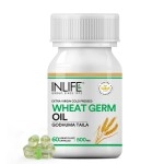 INLIFE Wheat Germ Oil Supplement | Natural Source of Vitamin E, 500 mg - 60 Capsules (pack of 1, 60)