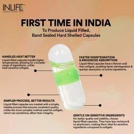 INLIFE Wheat Germ Oil Supplement | Natural Source of Vitamin E, 500 mg - 60 Capsules (pack of 1, 60)