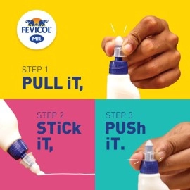 Pidilite Fevicol MR Easy Flow Squeeze Bottle - 105g, Ultimate Adhesive for Students Project Work & Serious Crafters