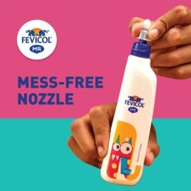 Pidilite Fevicol MR Easy Flow Squeeze Bottle - 105g, Ultimate Adhesive for Students Project Work & Serious Crafters