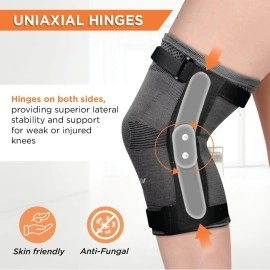 Vissco Elastic Knee Cap with Hinges - Large