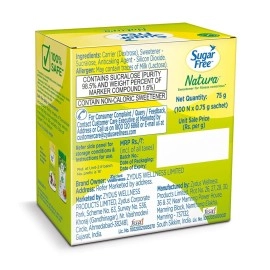 Sugar Free Natura Low Calorie Sweetner - 100 Sachet