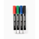 Camlin PB White Board Bold Marker - Pack of 4 (Black, Blue, Red, Green)