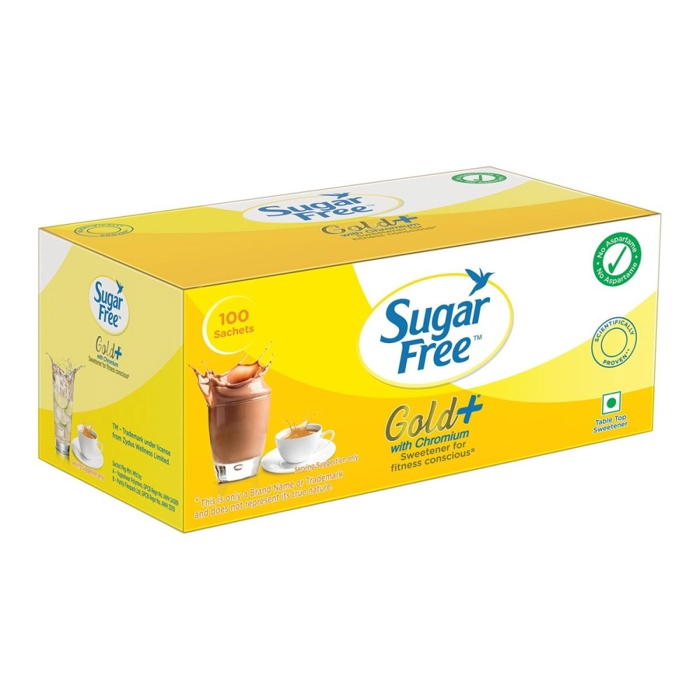 Sugar Free Gold Low Calorie Sweetner - 100 Sachet