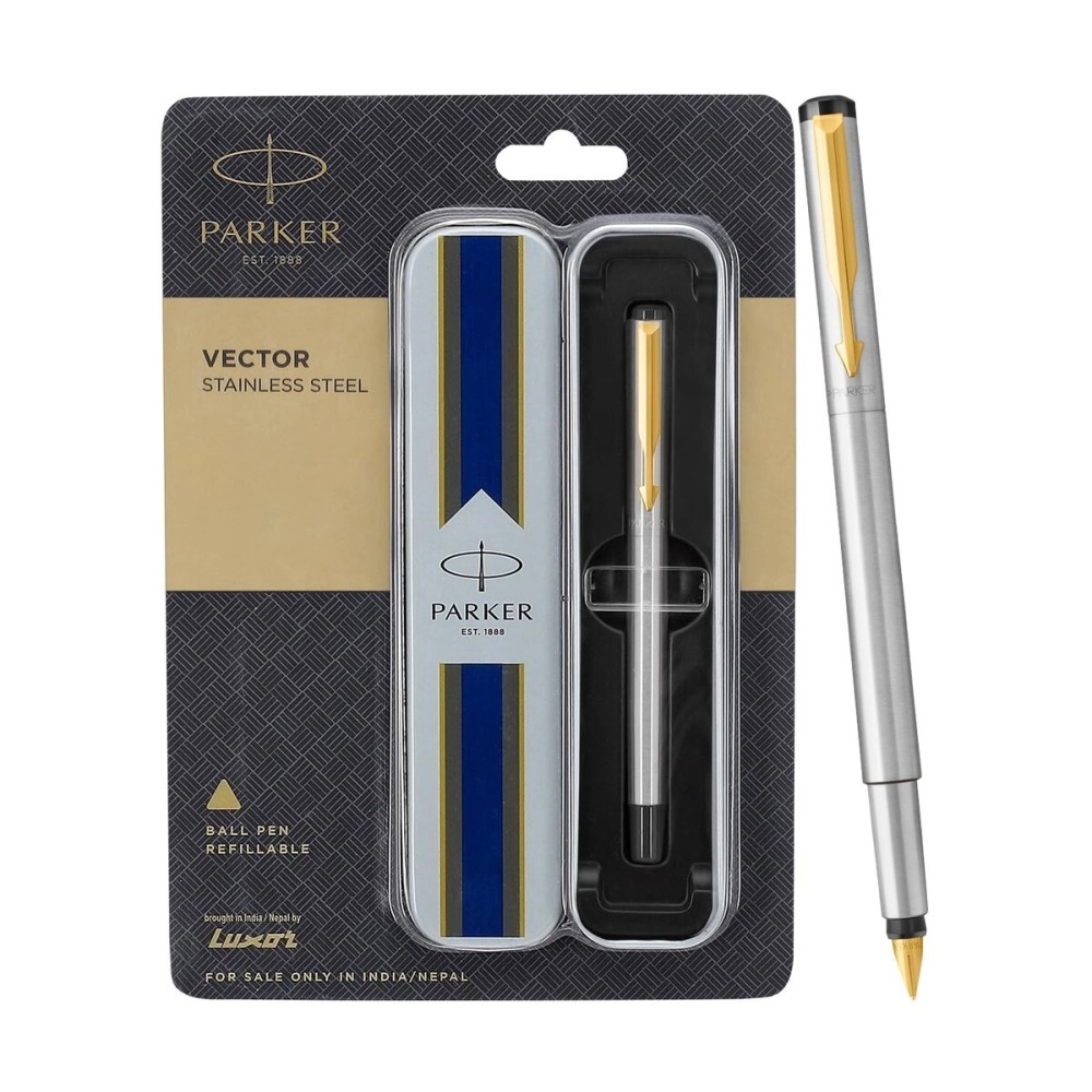 Parker Vector Stainless Steel GT Fountain Pen