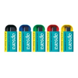 Apsara Long Point Sharpeners, Comfortable Grip, Highly Durable, Anti-rust, Scientifically Designed Blade, Child Safe, for Students, Artists & Professionals, Pack 0f 20