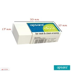 Apsara Non Dust Erasers - Pack of 20