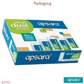 Apsara Non Dust Erasers - Pack of 20