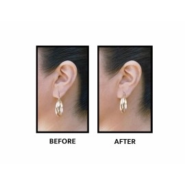 Lobe Wonder - The ORIGINAL Ear Lobe Support Patch for Pierced Ears - Eliminates the Look of Torn or Stretched Piercings - Protects Healthy Ear Lobes from Tearing - 60 Patches - Clear & Latex-Free