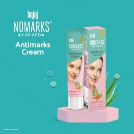 Bajaj NOMARKS (For All Skin Types) for Clear Glowing Fairness with Turmeric, Lemon & Wheat Germ Oil (25g)