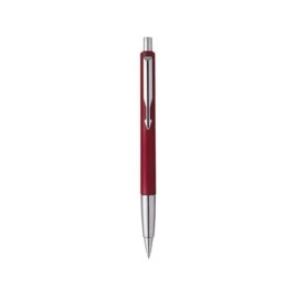 Parker Vector Standard Chrome Trim Ball Pen, Red Body, 1 Count (Pack of 1) (9000017253)