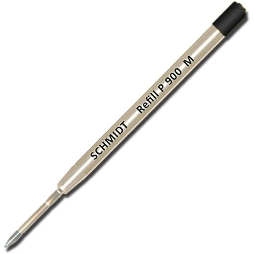 SCHMIDT 4 Pack - Ball Point Refill - Black Ink Medium P900 Parker Style