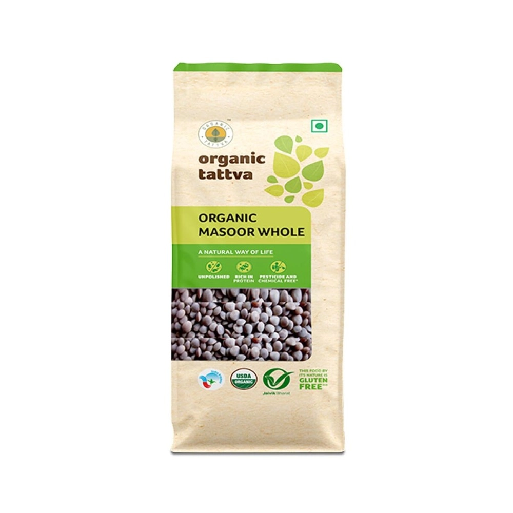 Organic Tattva Organic Masoor Dal Whole 500g