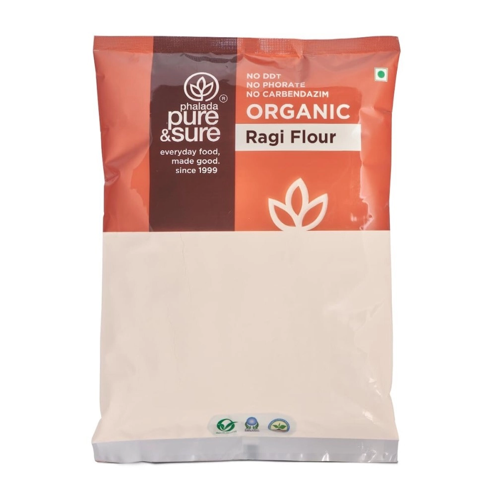Pure & Sure Organic Ragi Flour | Gluten free | Ragi Flour 1kg
