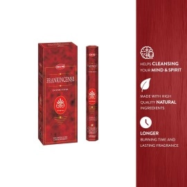 HEM Frankincense Incense 6 Packs of 20 Incense Sticks 120 Total