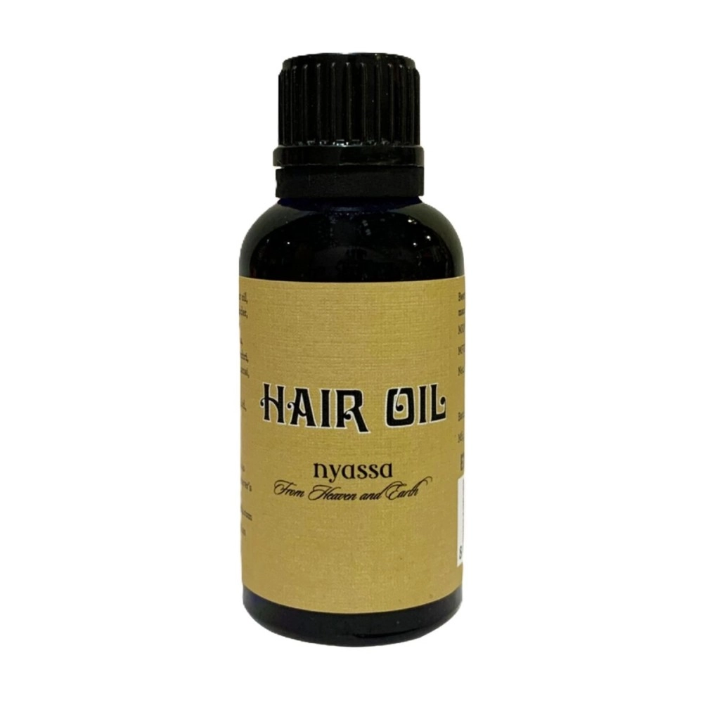 Nyassa Hair Oil 30 ml. Fortified with several essential oils, cold pressed oils and herbal ingredients to provide a natural solution for healthy hair.No Parabens,Sulfates,Silicons.Cruelty free