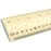 Habercrafts Wooden Ruler 1 Meter, Imperial & Metric Markings, Hardwood, School, Office, Tailors, Bench with Handle for Easy Measuring