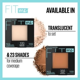Maybelline New York Fit Me Matte + Poreless Powder Makeup, Sun Beige, 0.29 Ounce, Pack of 1