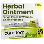 Caredom Heal Pet | Veterinary Herbal Ointment | Fungal Infection Cream for All Types of Wounds | Burns | Cuts | Skin Problems & F.M.D. Lesions - for All Pets | 60gms