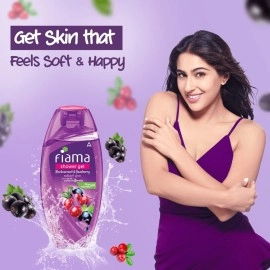 Fiama Shower Gel Blackcurrant & Bearberry Body Wash With Skin Conditioners For Radiant Glow, 250ml Bottle, Multi
