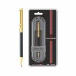 Pierre Cardin Golden Era Satin Gold & Black Finish Exclusive Ball Pen Blister Pack | Metal Body With Twist Mechanism | Smooth, Sturdy, Refillable Pen | Ideal For Gifting | Blue Ink, Pack Of 1