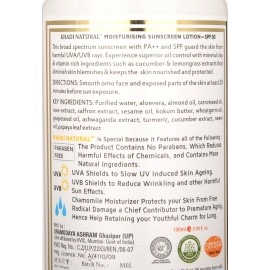 Khadi Natural Moisturising Sunscreen Lotion - SPF 30 Pa++, 100ml