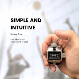 Digi 1st TC-04 Hand Tally Counter, Digital Pitch Counter Clicker Handheld Mechanical Number Lap Click Counter