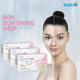 HealthVit Kozicare Skin Lightening Kit 3 Soap + 1 Cream (for Lightening & Brightening Skin)