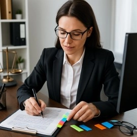 COI Note Pad/Memo Book with Sticky Notes & Clip Holder with Pen for Gifting