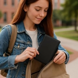 COI Note Pad/Memo Book with Sticky Notes & Clip Holder with Pen for Gifting