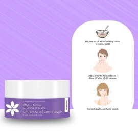 Aroma Magic Acne Face Pack with Calamine | 1.23 Oz (35g) | Deep Cleansing & Purifying Facial Mask with Multani Mitti | for Oily & Acne Prone Skin