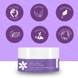 Aroma Magic Acne Face Pack with Calamine | 1.23 Oz (35g) | Deep Cleansing & Purifying Facial Mask with Multani Mitti | for Oily & Acne Prone Skin