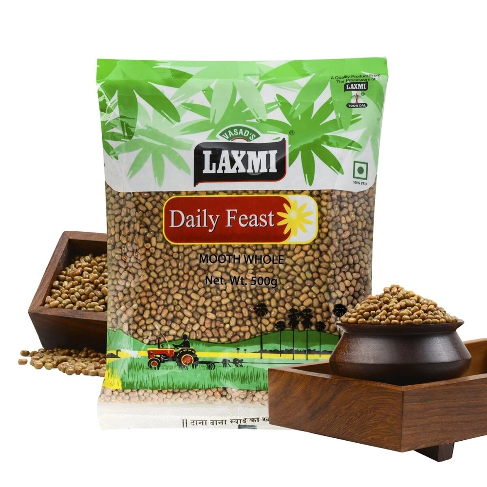Laxmi Daily Feast Whole Muth | Matki | Moth Whole | Moth bean | Turkish Gram Pack of 500 Gm