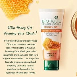 Biotique Bio Honey Gel Refreshing Foaming Face Wash 100 ml multi