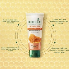 Biotique Bio Honey Gel Refreshing Foaming Face Wash 100 ml multi