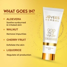 Jovees Gold Ultra Radiance Face Wash, 100 ML