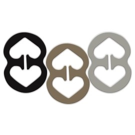 Razor Clips Bra Strap Clips Made in the USA Racer Back Conceal Straps, Black-white-beige, M