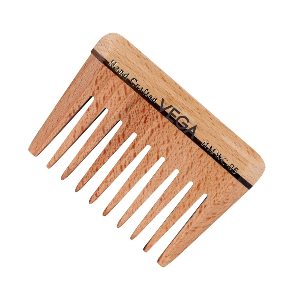 VEGA Wide Tooth Wooden Comb, wooden colour, 30 g