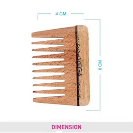 VEGA Wide Tooth Wooden Comb, wooden colour, 30 g