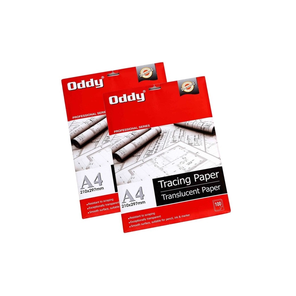 Oddy 95 GSM Tracing Butter Paper - 100 Sheets Pack