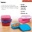 Signoraware Smart N Slim Plastic Lunch Box Set, 350ml, Set of 3, Multicolour