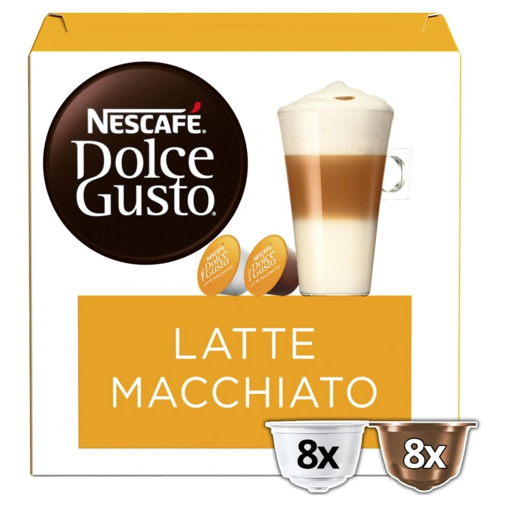 Nescafe Dolce Gusto Latte Macchiato Coffee Pods, 16 capsules