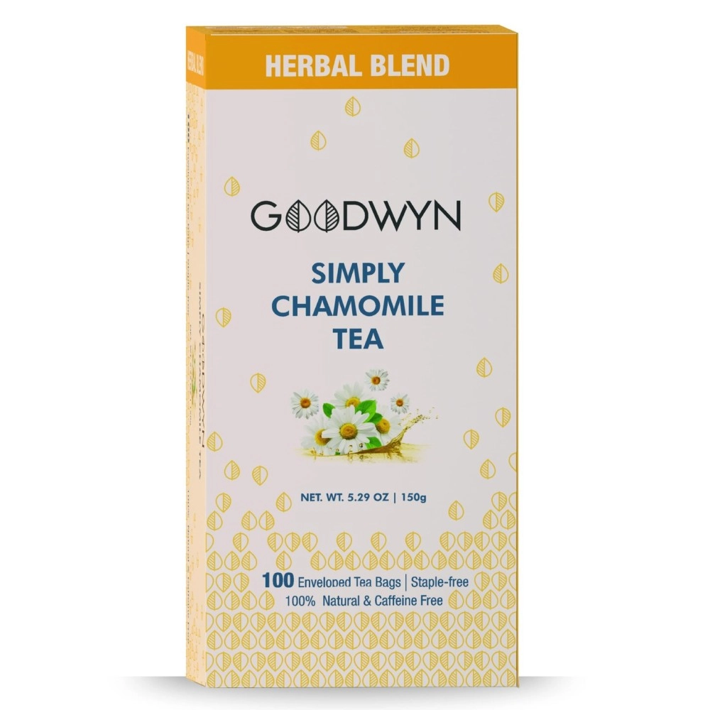 Goodwyn Chamomile Herbal Stress Relief Tea, 100 Tea Bags