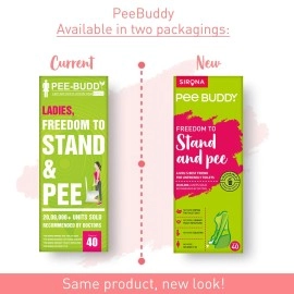 PeeBuddy 40 Funnels Portable Female Urination Device | Disposable Female Urinal Funnel | Travel, Camping, Hiking and Outdoor Activities | Discreet and Compact Stand and Pee Funnel for Women, Girls