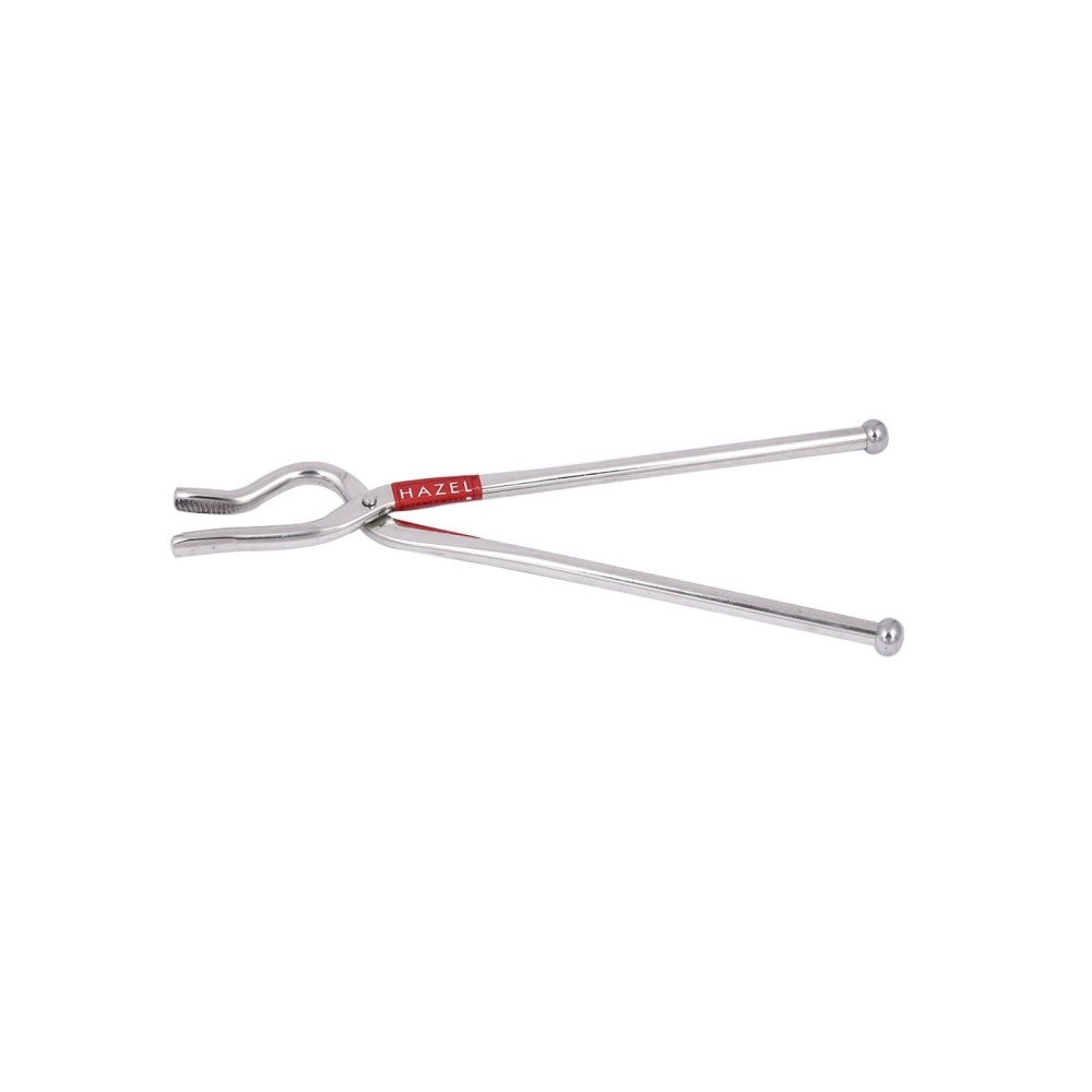 HAZEL Stainless Steel Tong For holding Kitchen Utensils | Pakad for kitchen with Glossy Finnish, one Side Pakkad