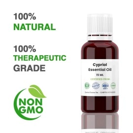 Allin Exporters Cypriol Essential Oil Pure, Natural & Undiluted Therapeutic Grade for Skincare & Aromatherapy (15ml)