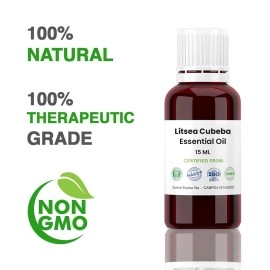 Allin Exporters Litsea Cubeba Essential Oil - 100% Pure, Natural & Undiluted - 15 ML