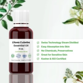 Allin Exporters Litsea Cubeba Essential Oil - 100% Pure, Natural & Undiluted - 15 ML